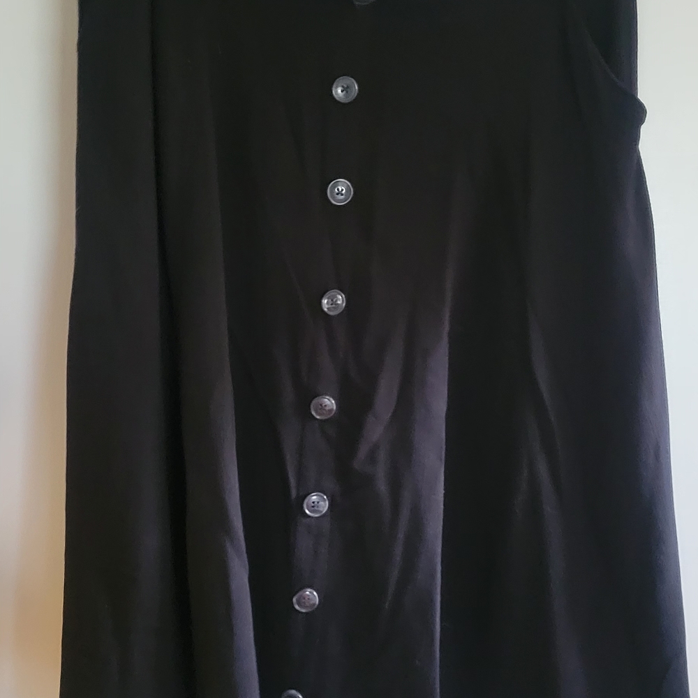 Torrid Black A-Line Skirt with Button Detail